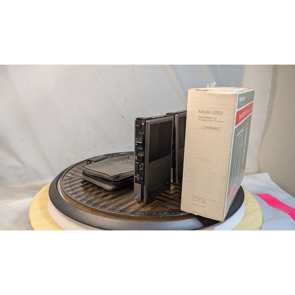 Dictaphone Travel Master LX Voice Processor Lot Grey Fair For Parts Repair - Picture 4 of 16